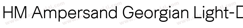 HM Ampersand Georgian Light字体转换